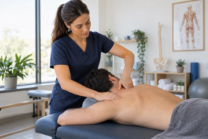 Terapia manual en clínica luminosa